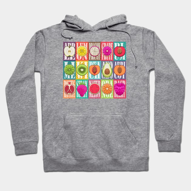 Retro Food Poster Hoodie by Art by Angele G